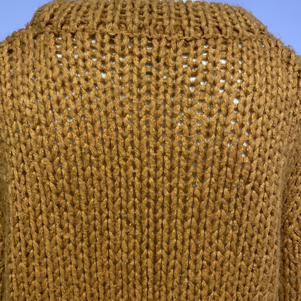 Charlotte Russe Burnt Orange Copper Knitted Sweater Long Sleeves Women's Size M - Picture 5 of 10